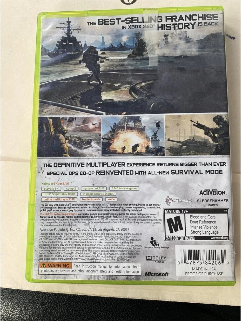 Call Of Duty: Modern Warfare 3 MW3 (Xbox 360) CIB COMPLETE & TESTED